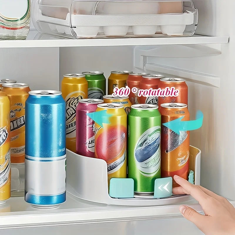 Lazy Susan Fridge Organizer | 360° Rotating Turntable
