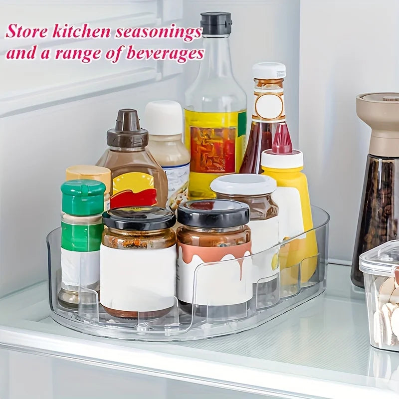 Lazy Susan Fridge Organizer | 360° Rotating Turntable