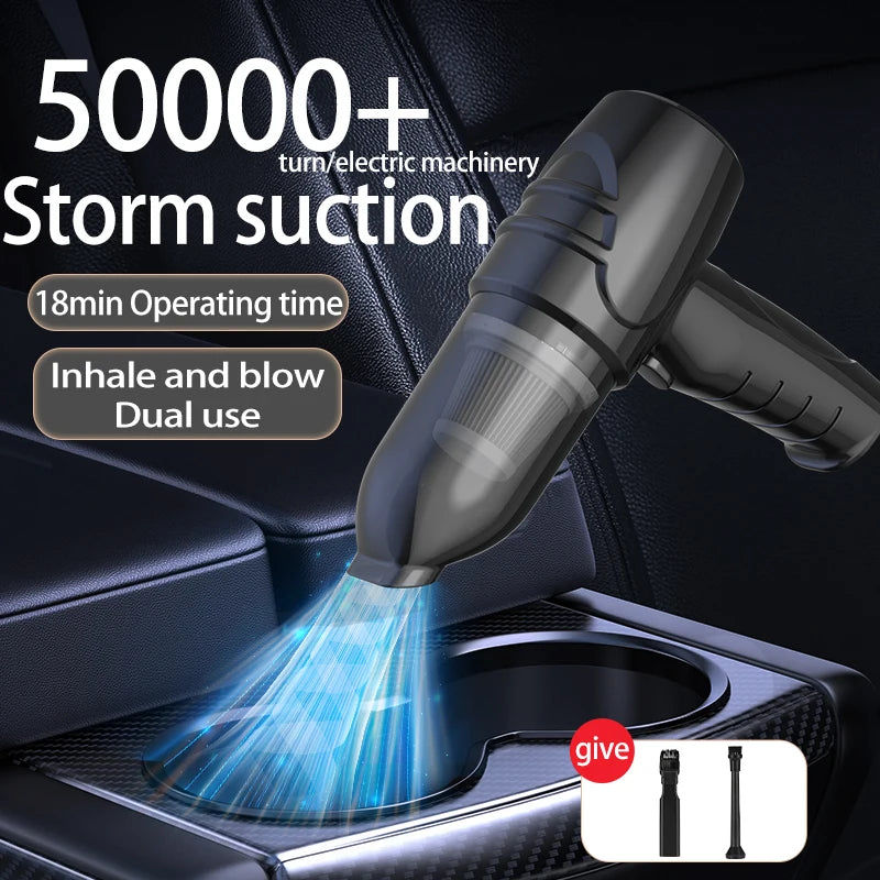 Wireless Car Vacuum Cleaner | Handheld & Cordless for Car + Home.