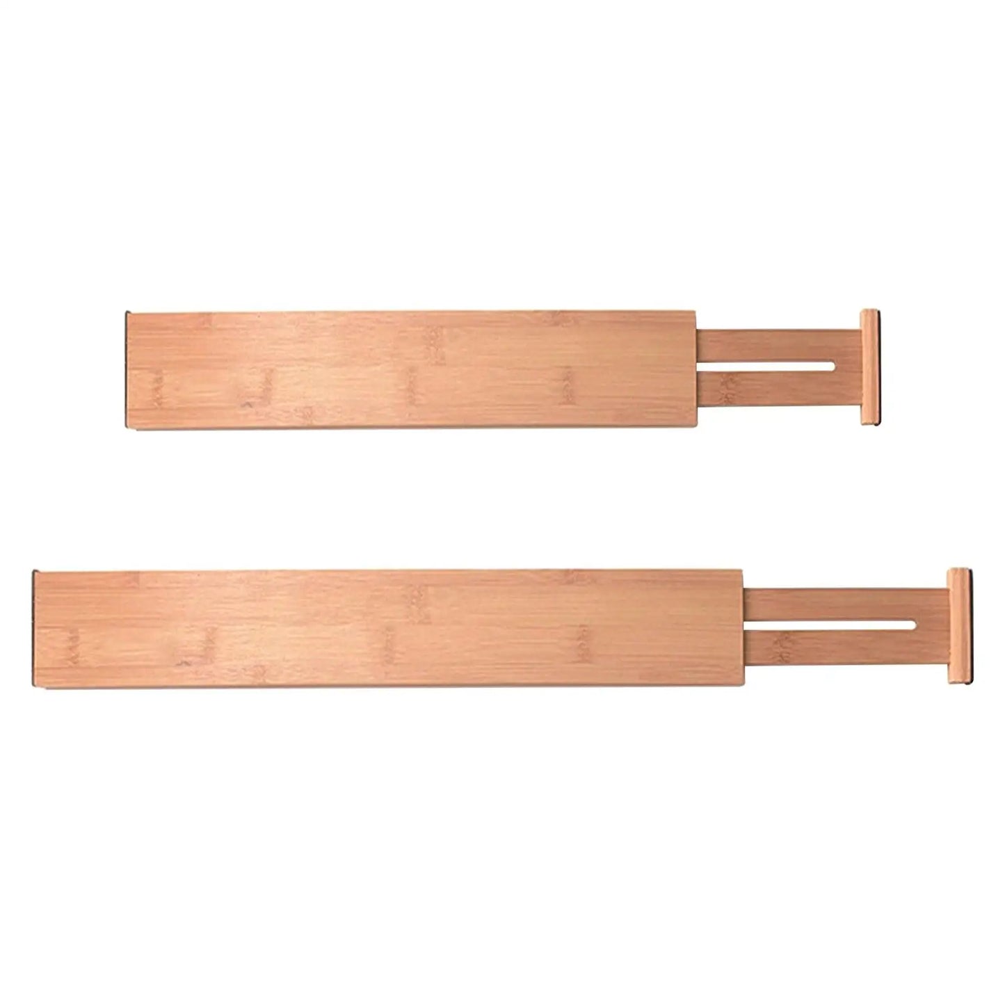 Adjustable Bamboo Drawer Dividers – Expandable Organizer for Kitchen, Bedroom & Office