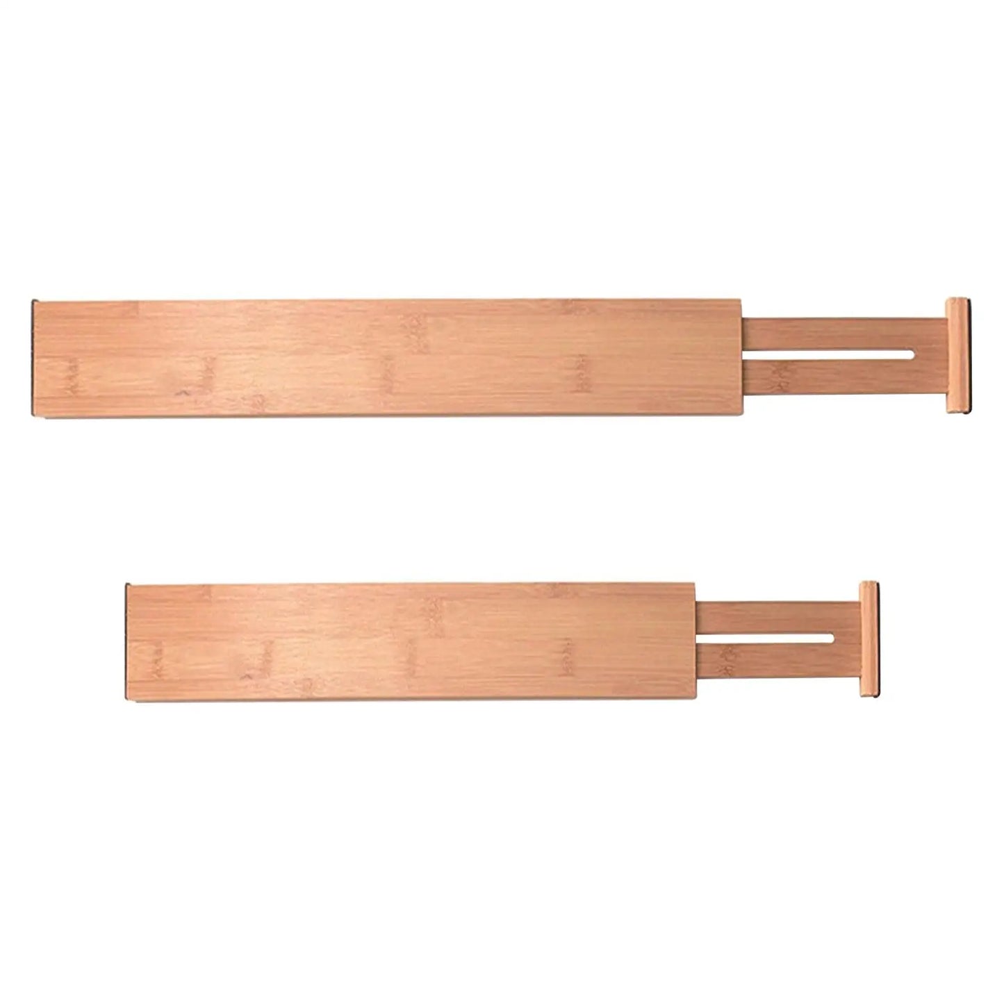 Adjustable Bamboo Drawer Dividers – Expandable Organizer for Kitchen, Bedroom & Office