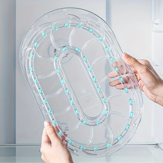 Lazy Susan Fridge Organizer | 360° Rotating Turntable