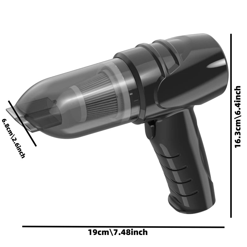 Wireless Car Vacuum Cleaner | Handheld & Cordless for Car + Home.